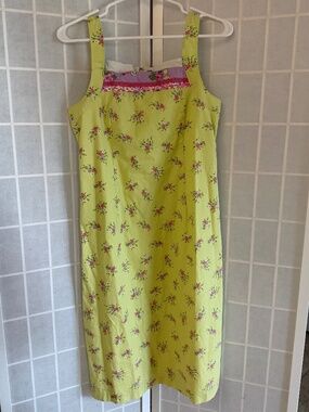 Yellow Floral Hanna Andersson Sheath Dress